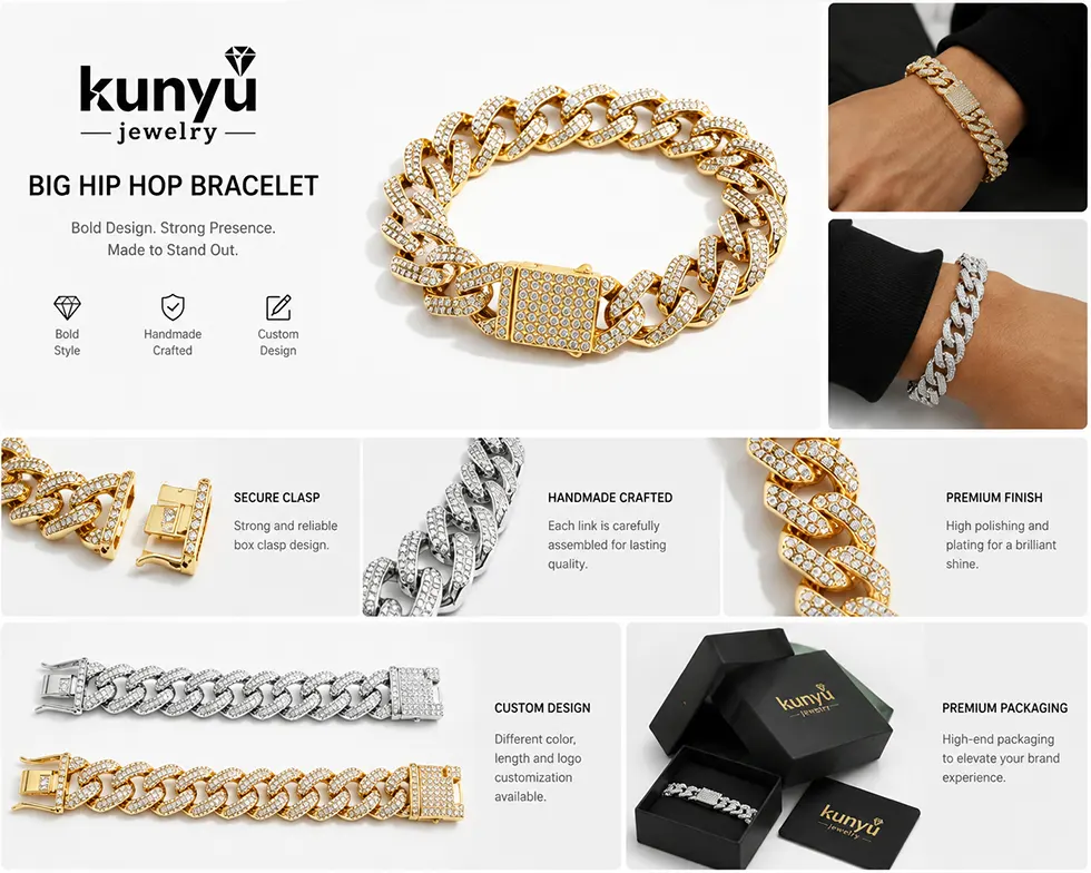 Big Hip Hop Bracelet